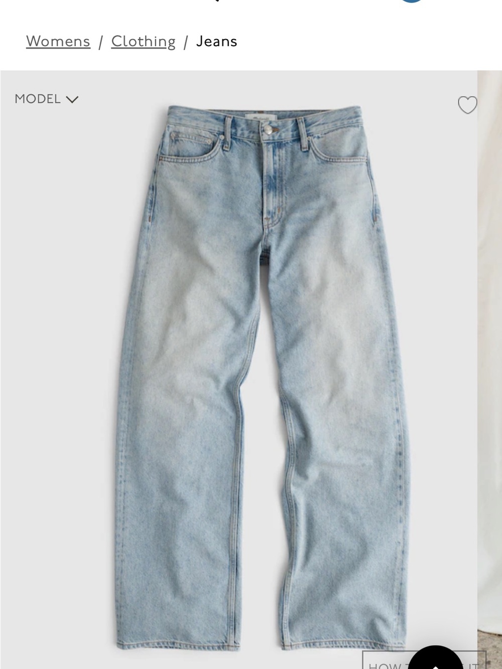 Madewell Light Blue Wide-Leg Jeans
